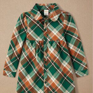 Gymboree Friendly Fox Plaid Shirt Dress 8